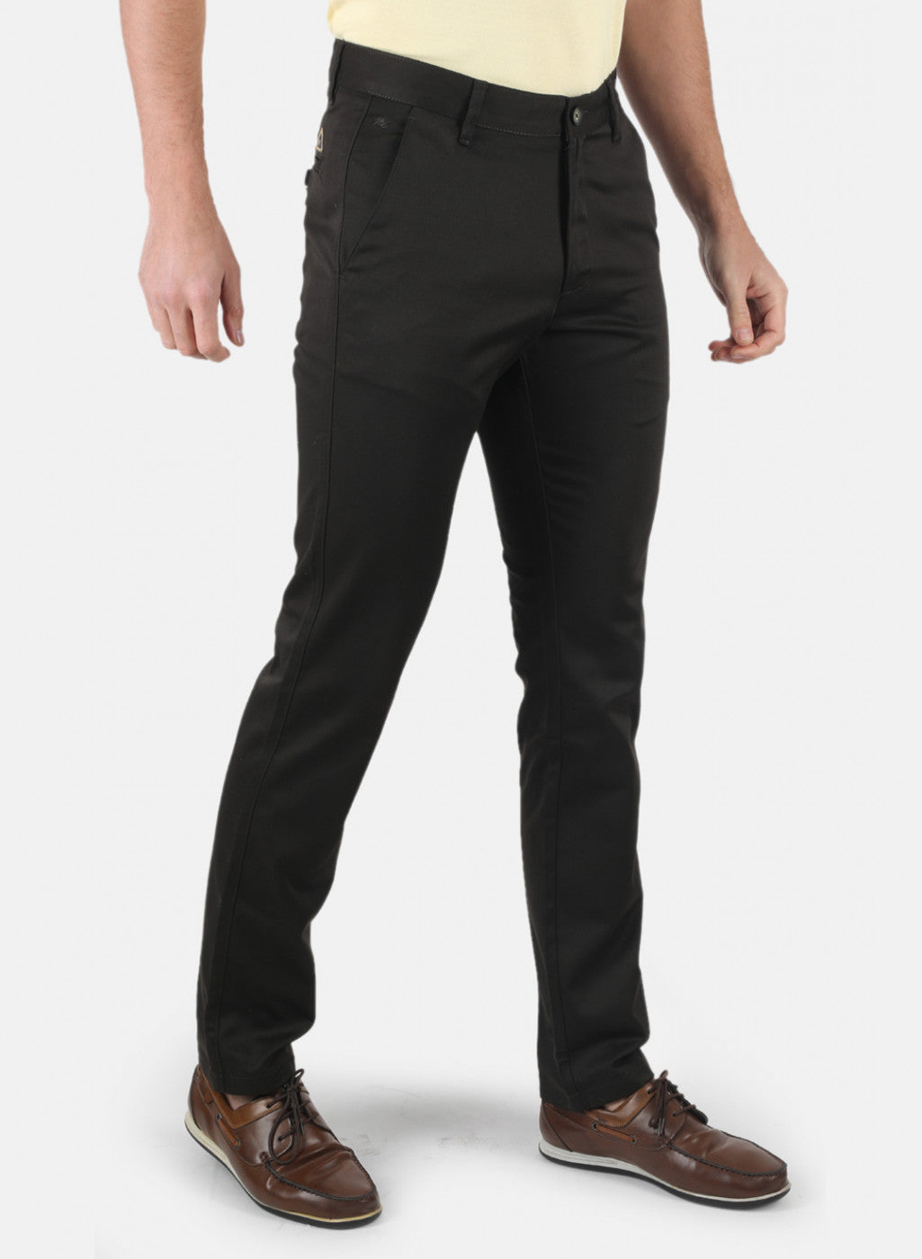 Men Olive Regular Fit Trouser