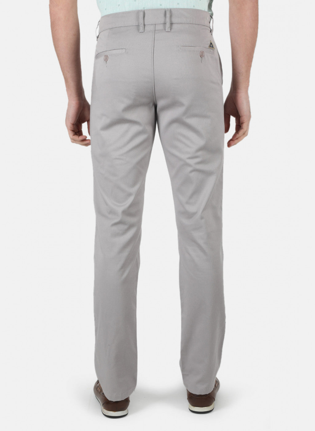 Men Grey Regular Fit Trouser