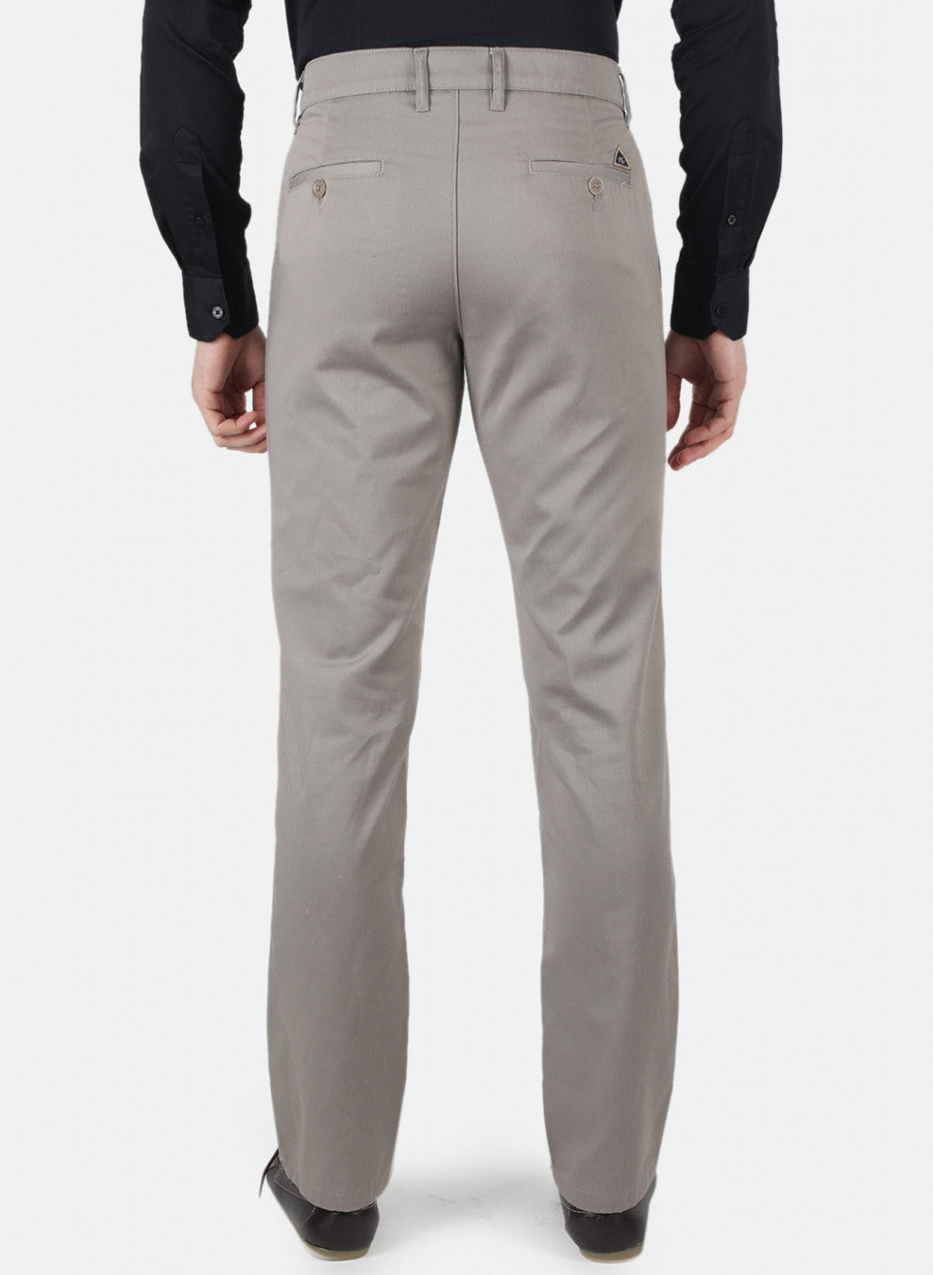 Men Grey Regular Fit Trouser