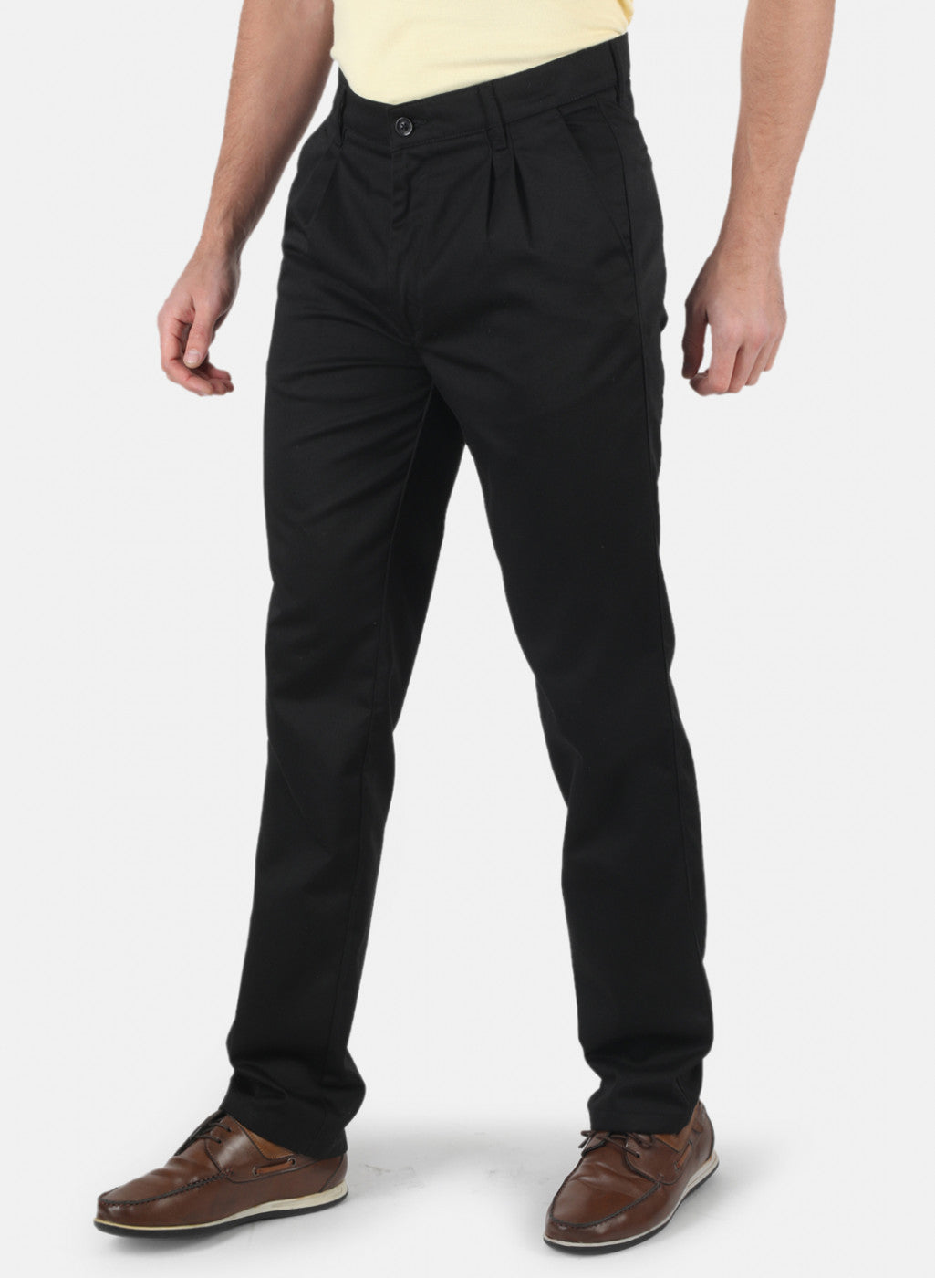 Men Black Regular Fit Trouser