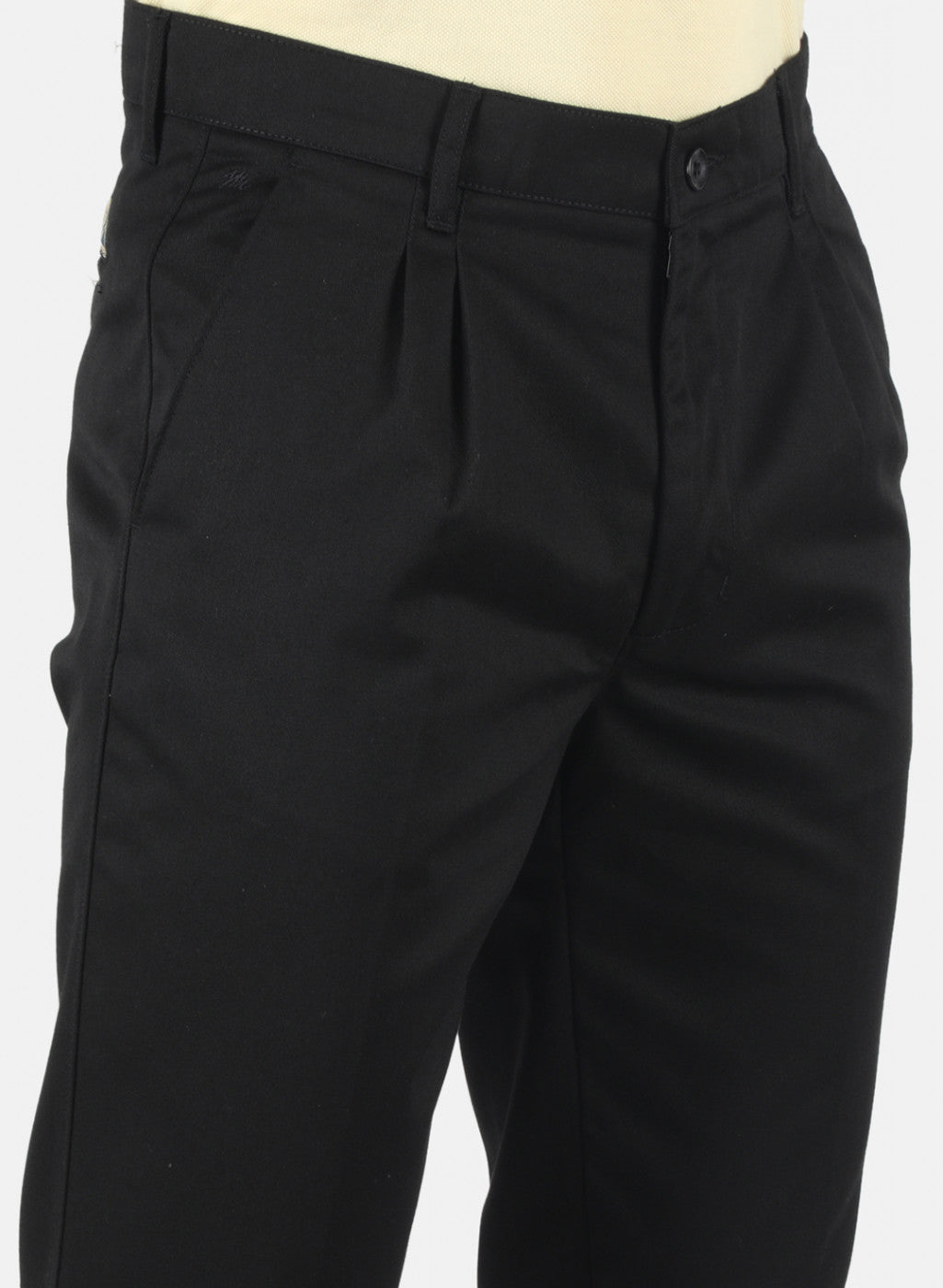 Men Black Regular Fit Trouser