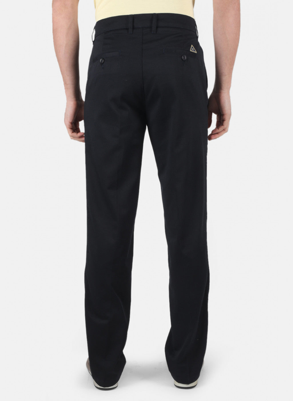 Men Navy Blue Regular Fit Trouser