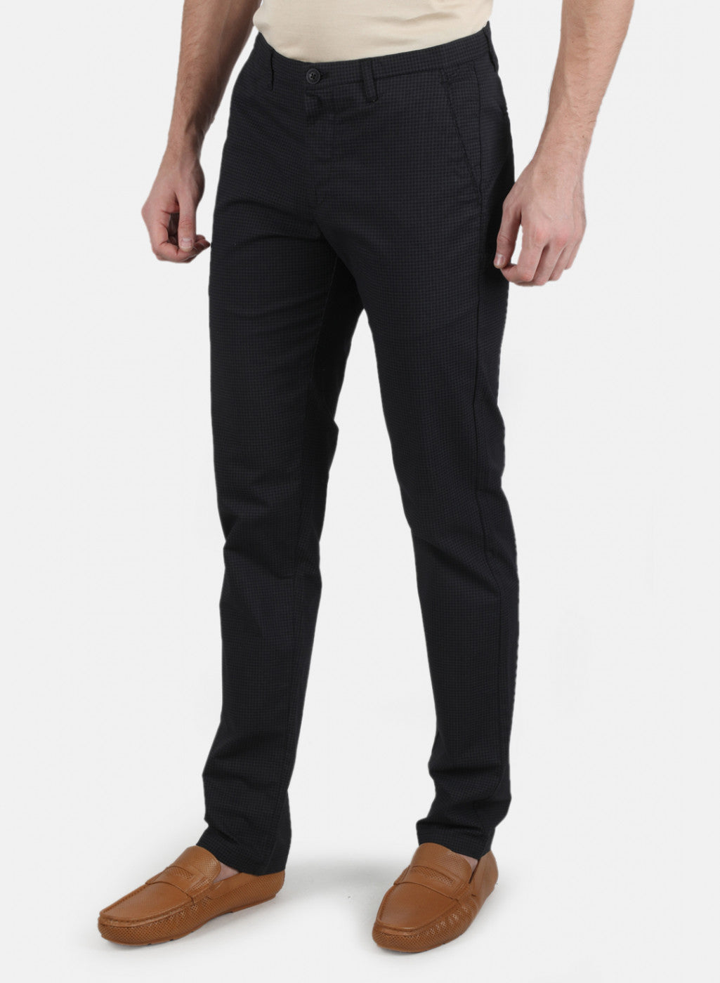 Men Black Smart Fit Trouser