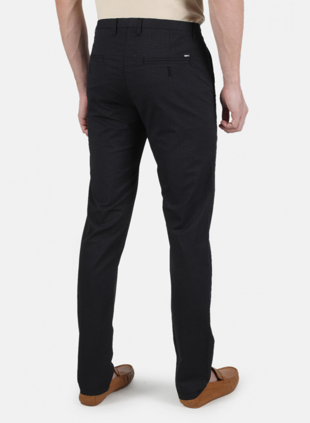 Men Black Smart Fit Trouser