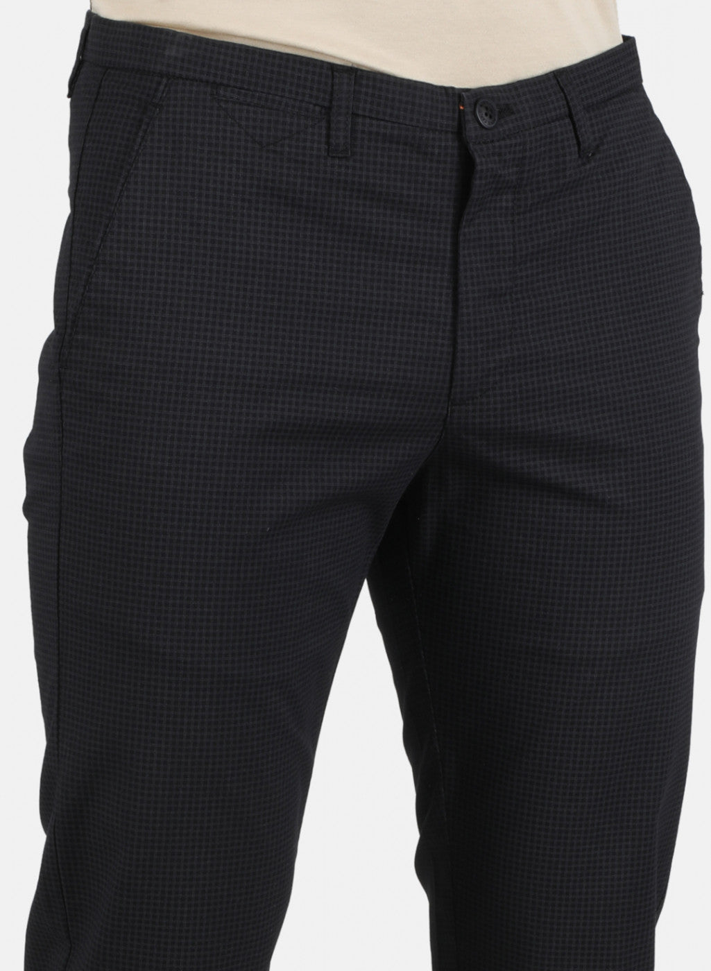 Men Black Smart Fit Trouser