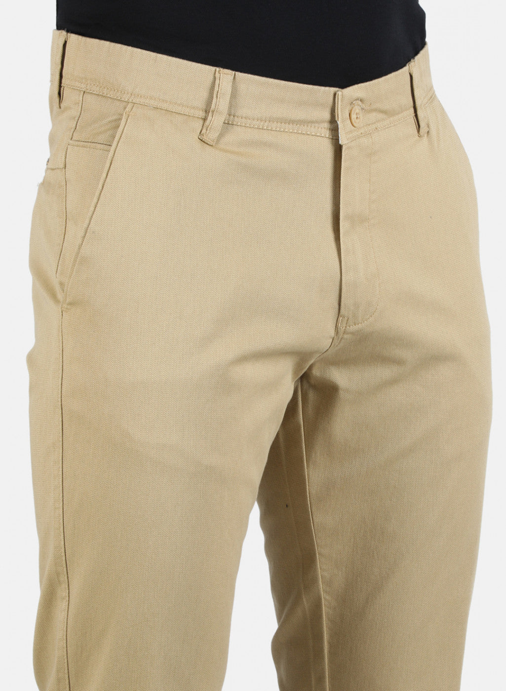 Men Mustard Smart Fit Trouser