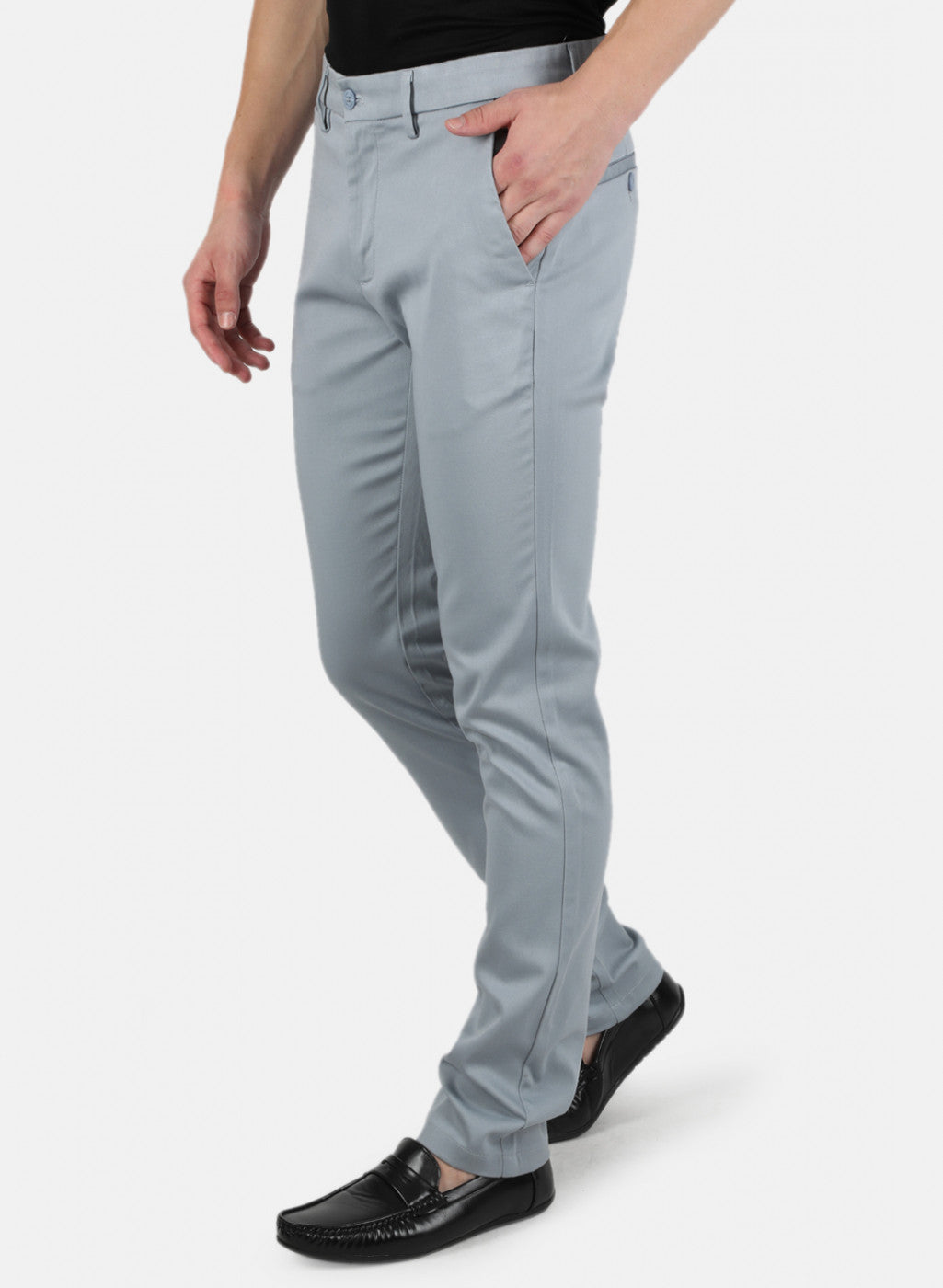 Men Blue Smart Fit Trouser