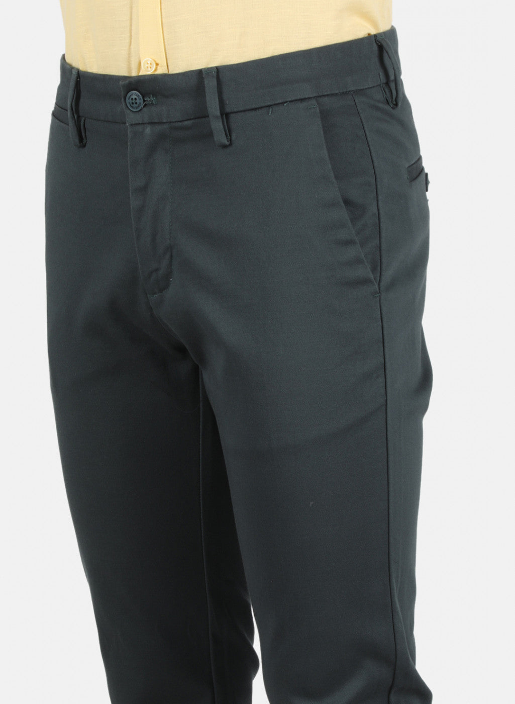 Men Green Smart Fit Trouser