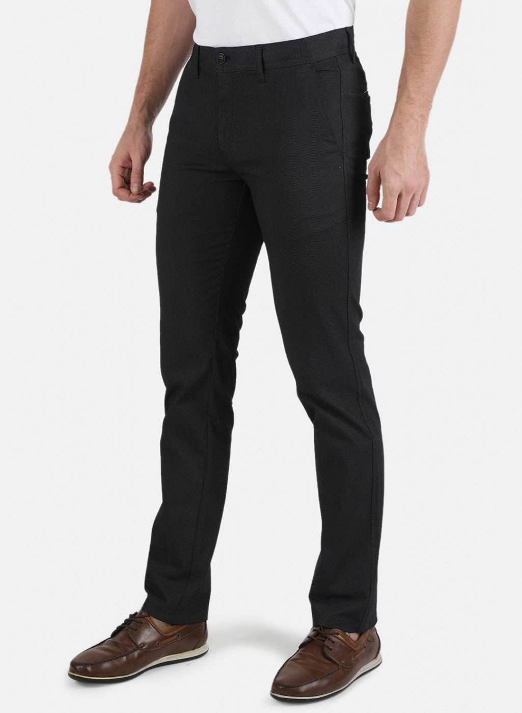 Men Black Smart Fit Trouser