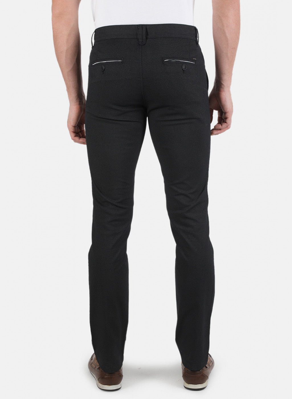 Men Black Smart Fit Trouser