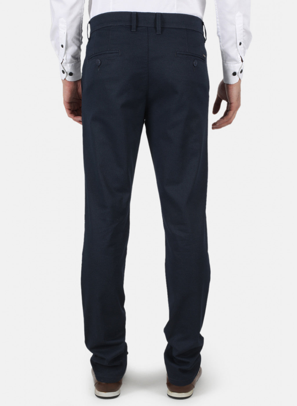 Men Blue Smart Fit Trouser