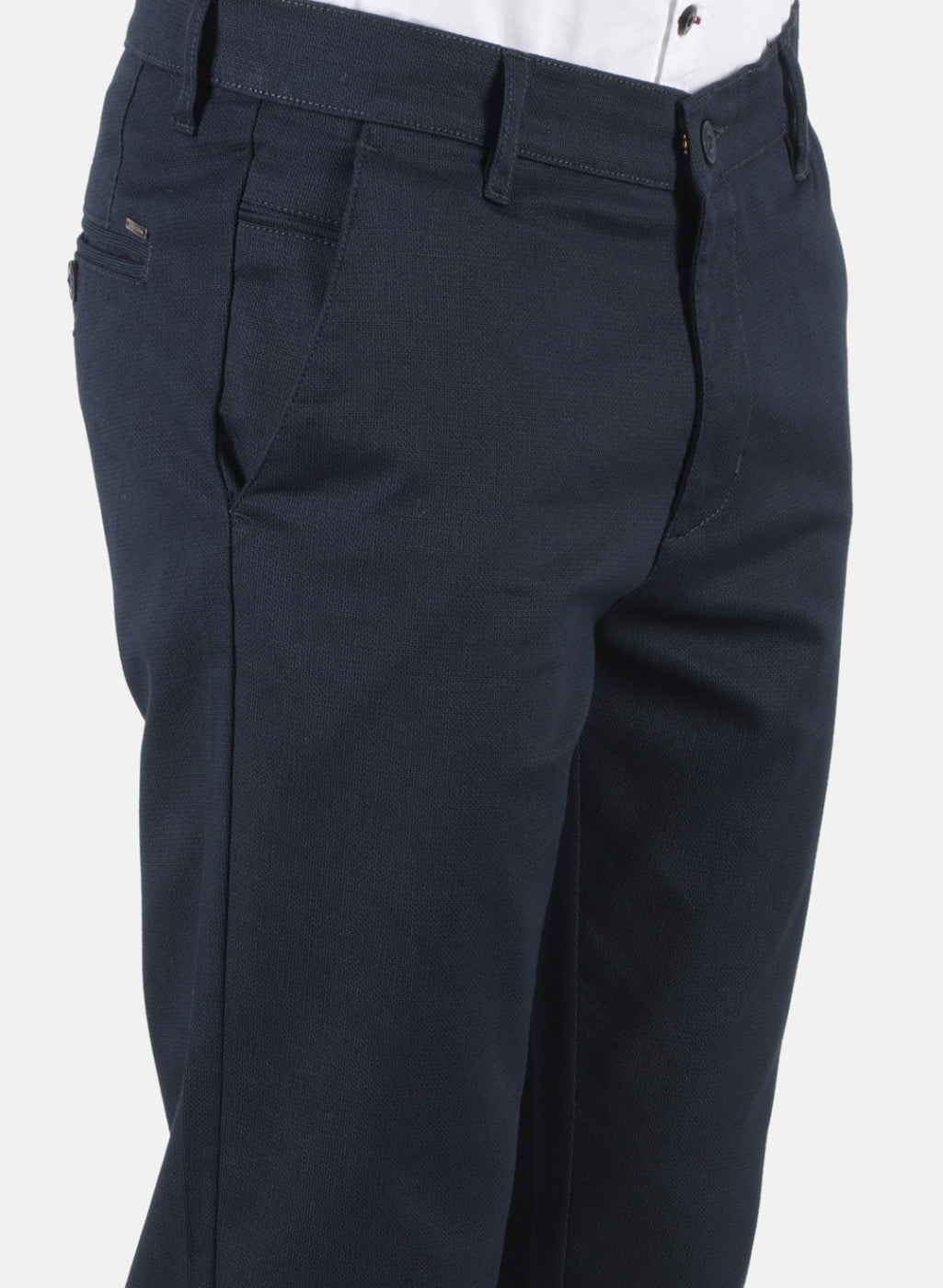 Men Blue Smart Fit Trouser