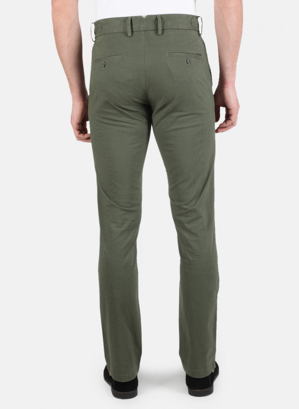 Men Olive Smart Fit Trouser