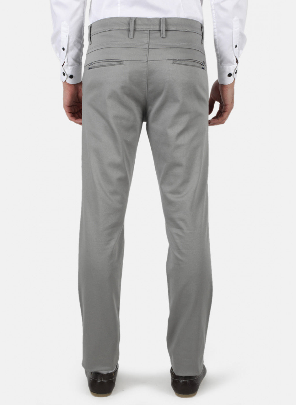 Men Grey Slim Fit Trouser