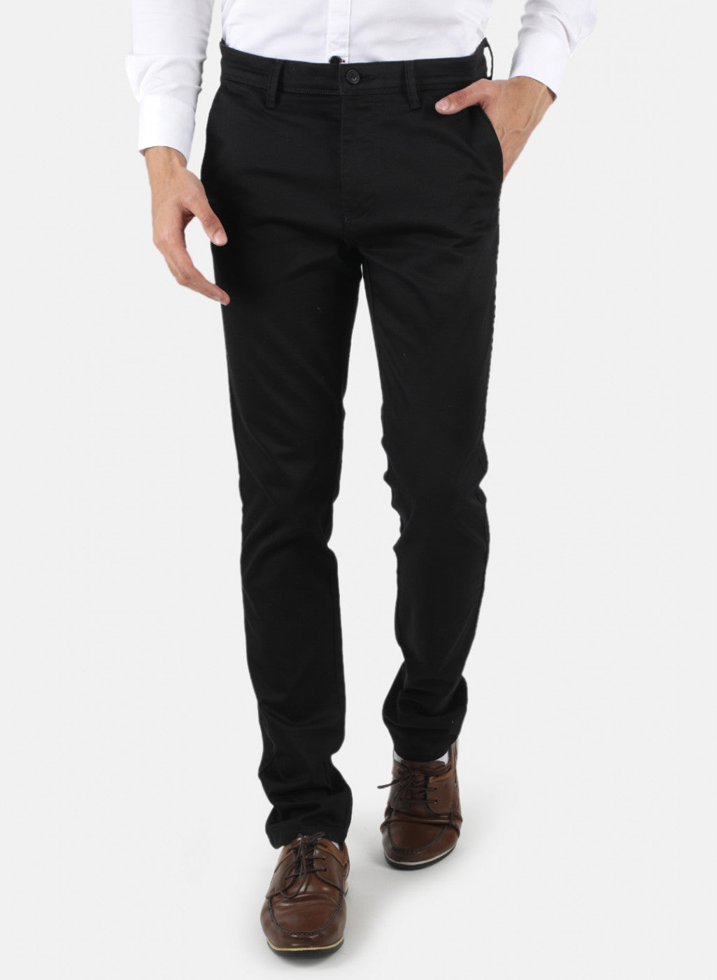 Men Black Slim Fit Trouser