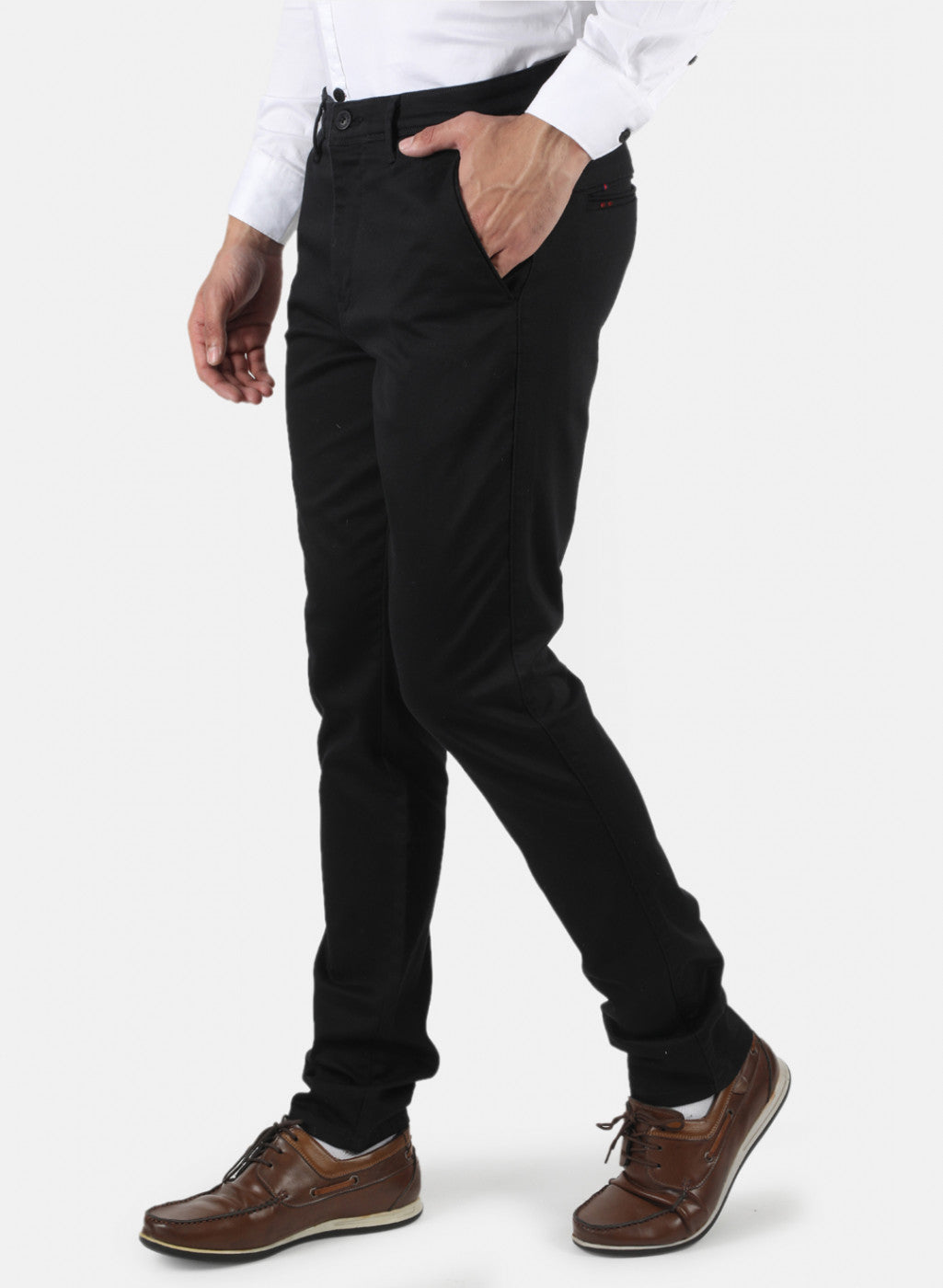 Men Black Slim Fit Trouser