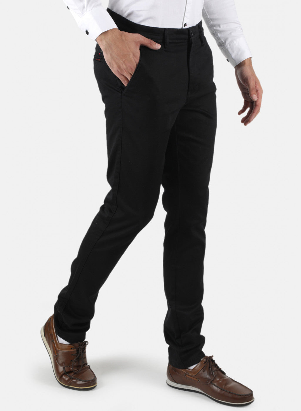 Men Black Slim Fit Trouser