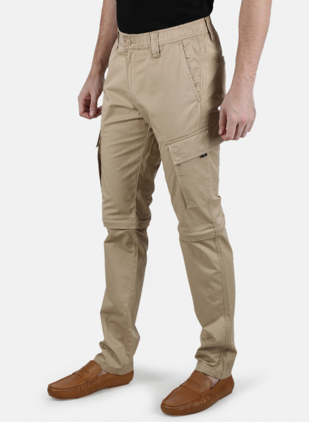 Men Khaki Smart Fit Trouser