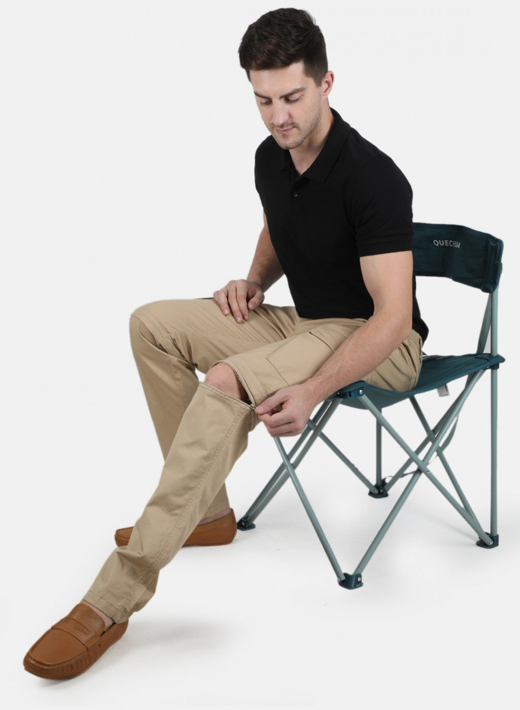 Men Khaki Smart Fit Trouser