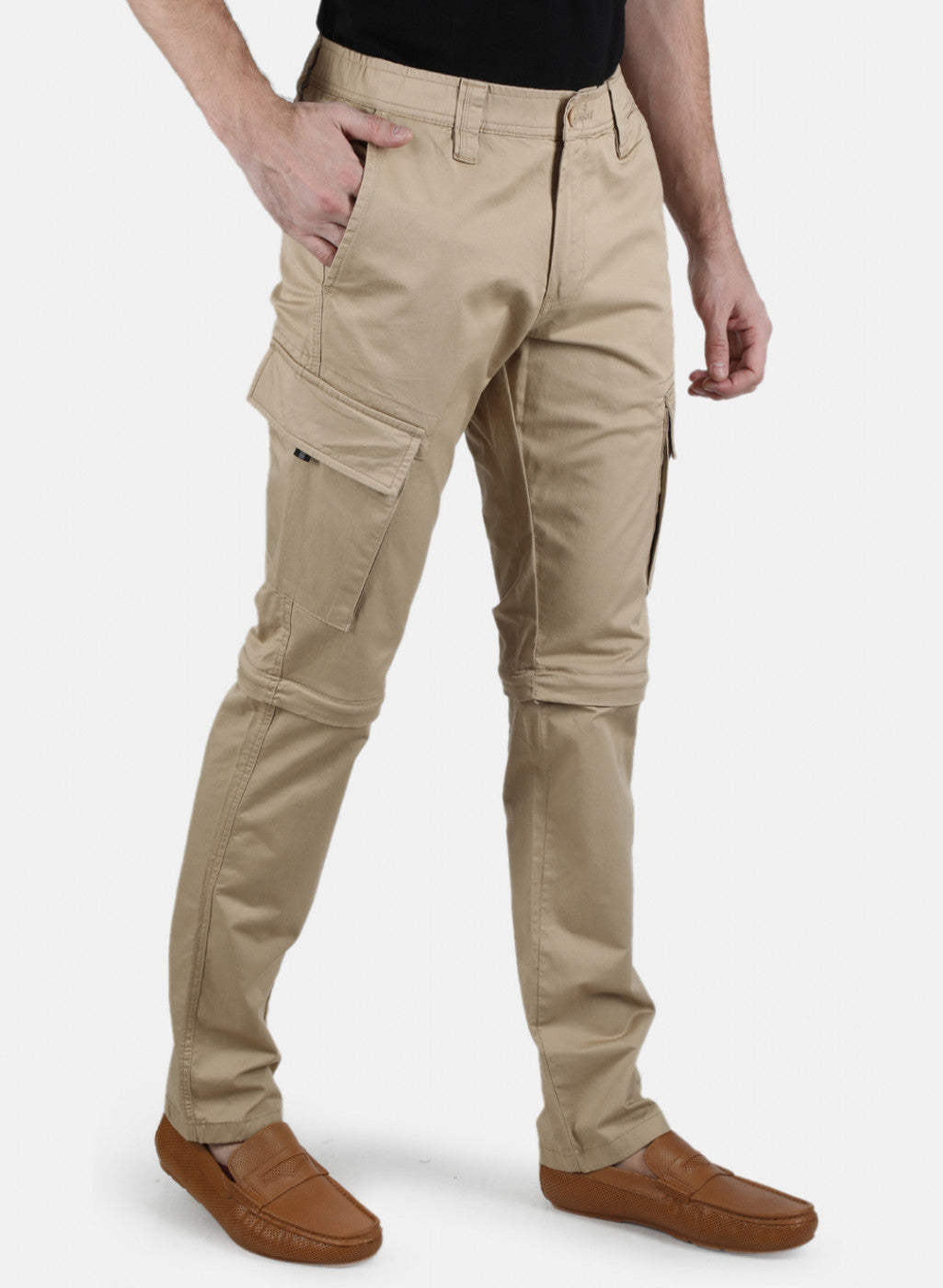 Men Khaki Smart Fit Trouser