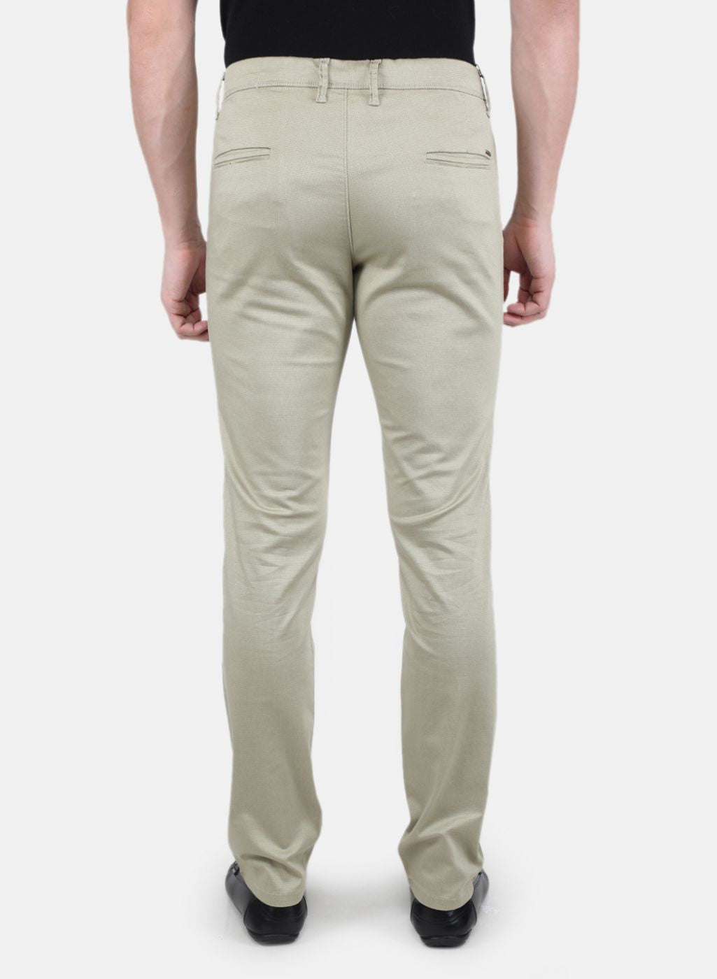 Men Green Smart Fit Trouser