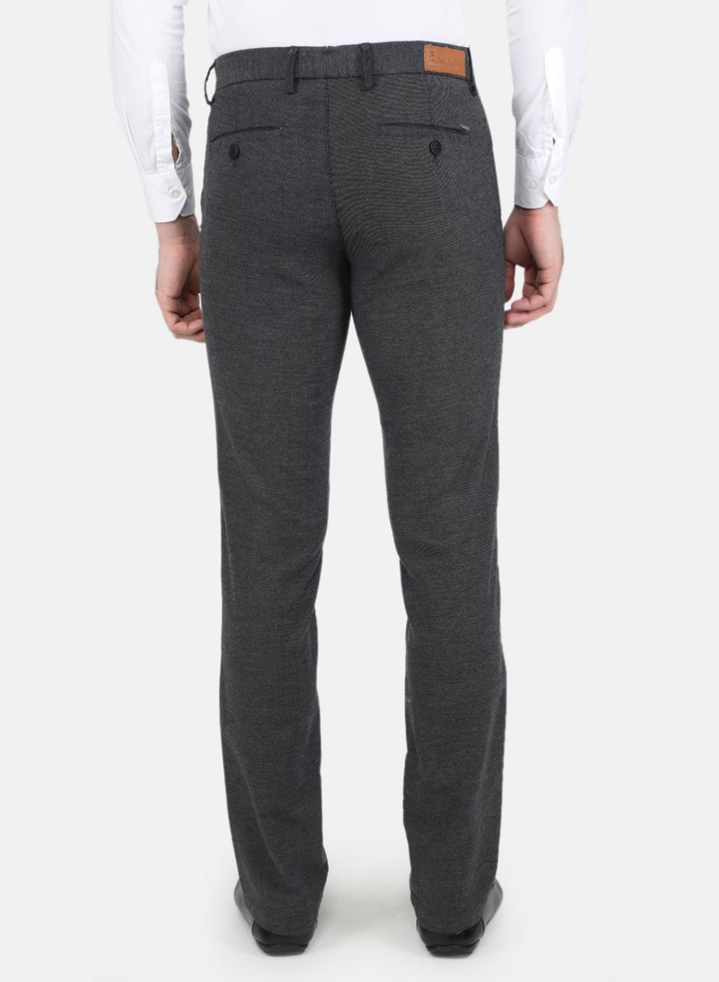 Men Black Smart Fit Trouser