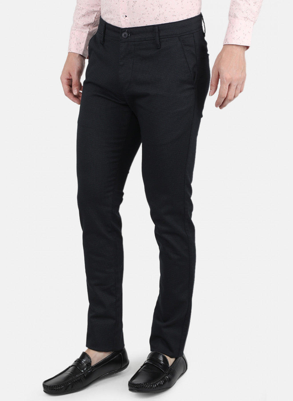 Athletic Fit Stretch Suit Pants - Navy