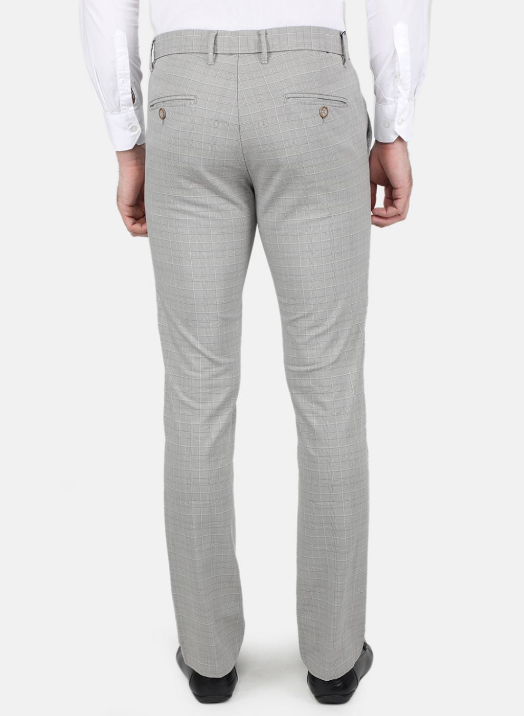 Men Grey Smart Fit Trouser