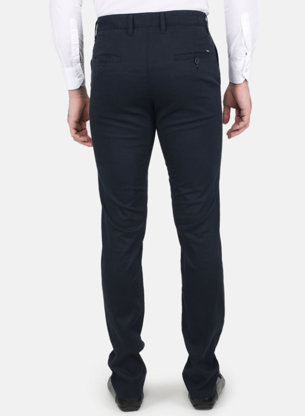 Men NAvy Blue Smart Fit Trouser