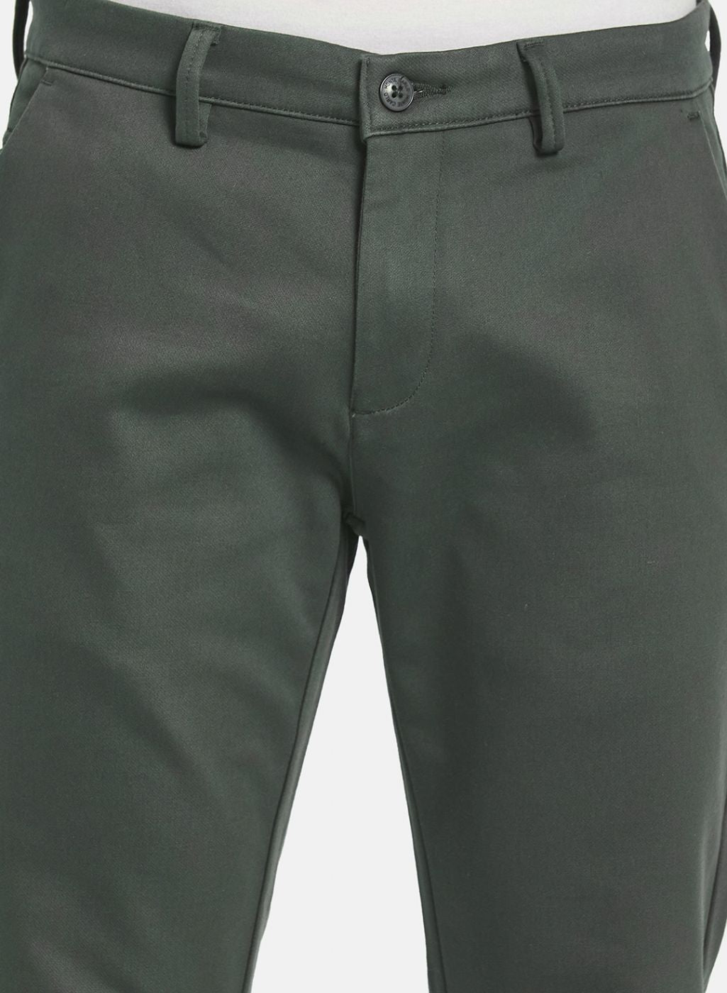 Men Green Smart Fit Trouser