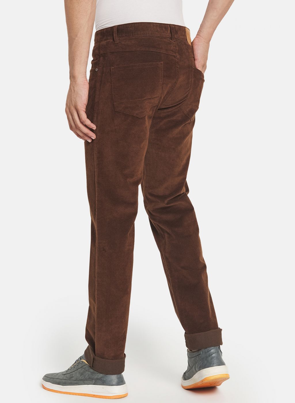 Men Brown Smart Fit Trouser