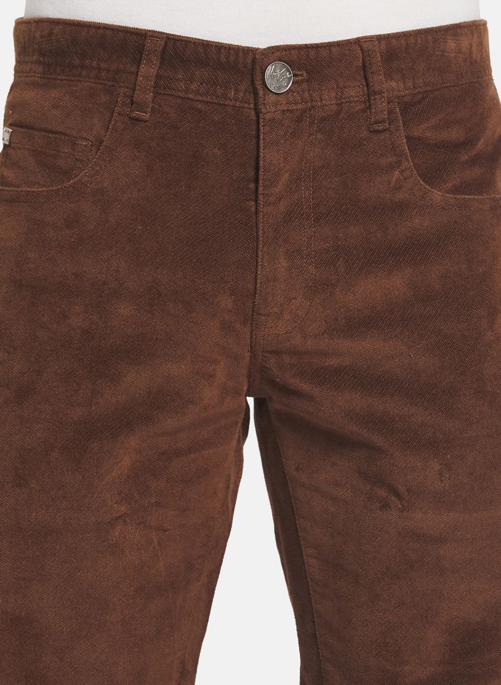 Men Brown Smart Fit Trouser