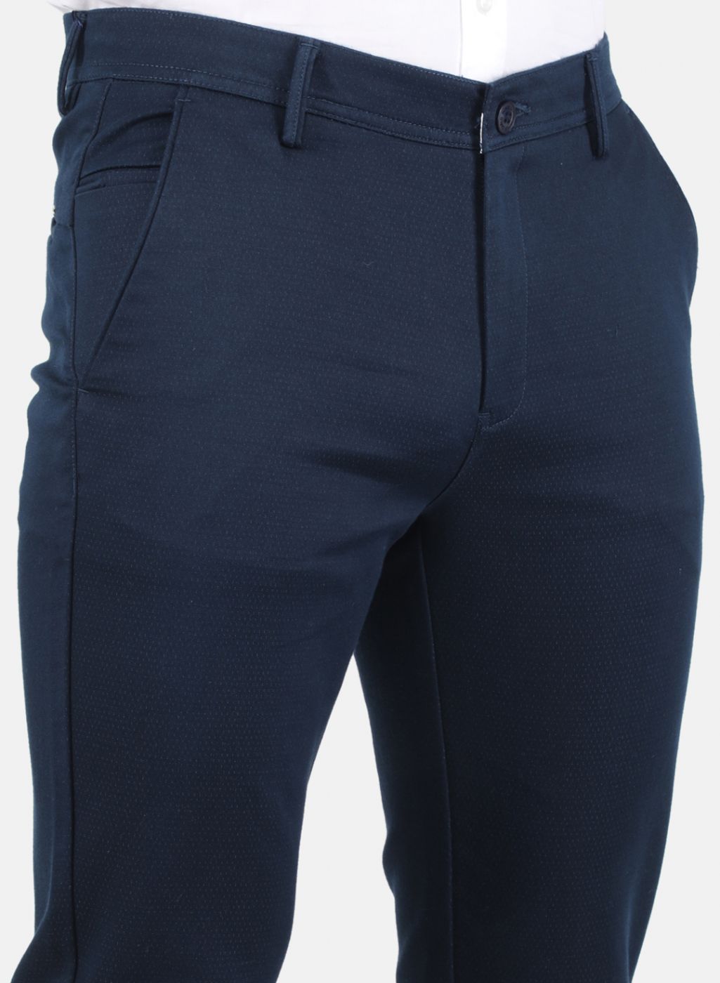 Men Blue Slim Fit Trouser