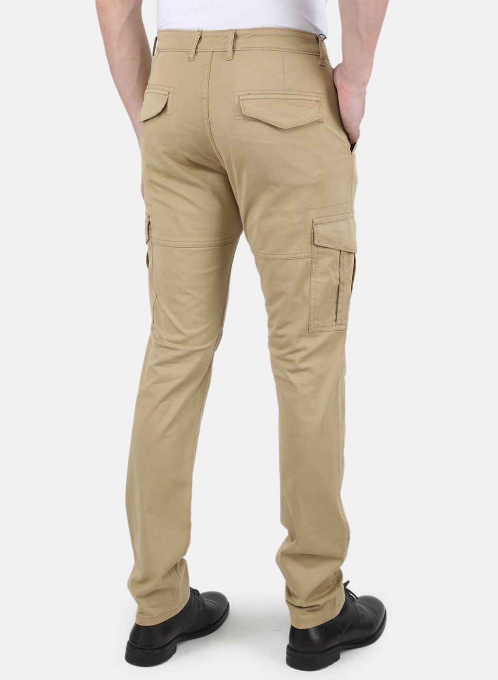 Men Khaki Smart Fit Trouser