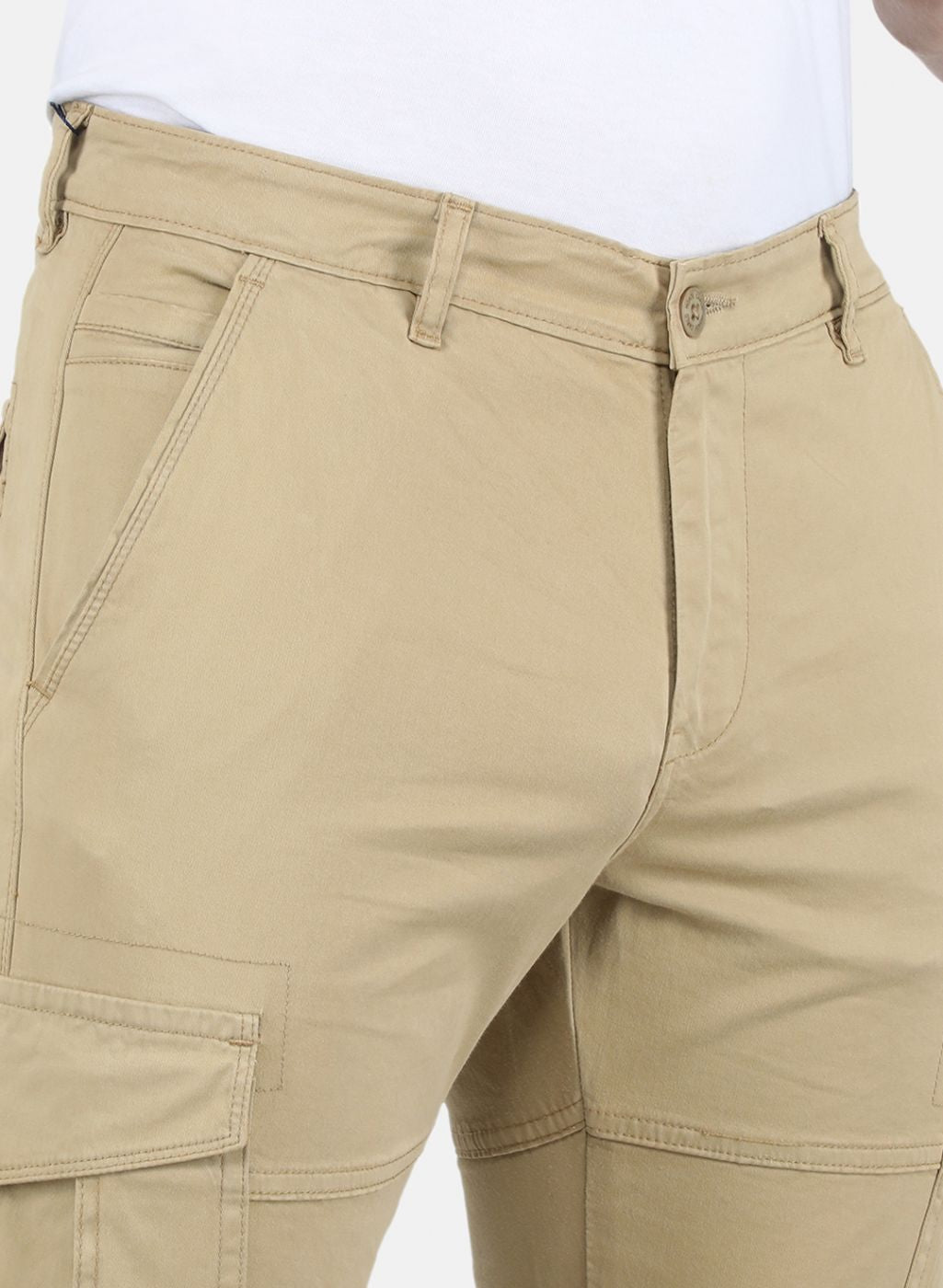 Men Khaki Smart Fit Trouser