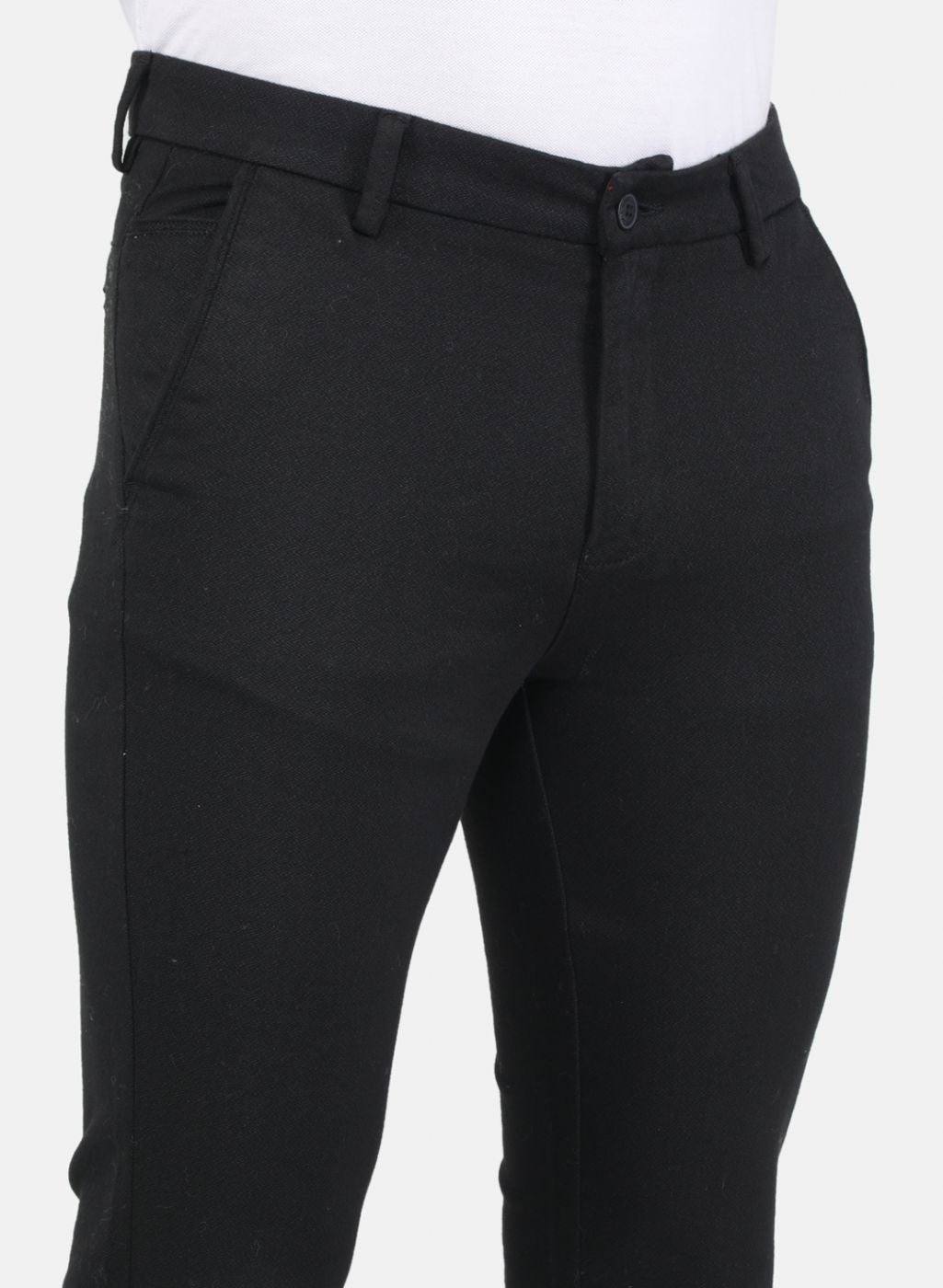 Men Black Slim Fit Trouser