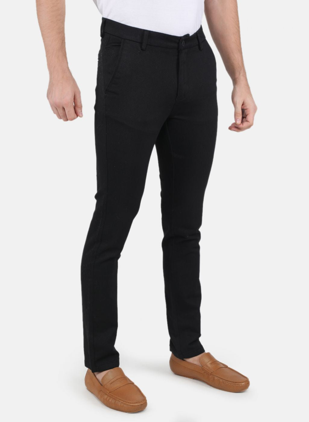 Men Black Slim Fit Trouser