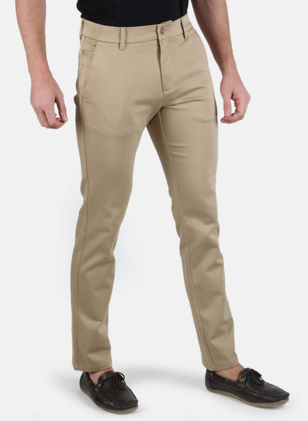 Men Beige Regular Fit Trouser