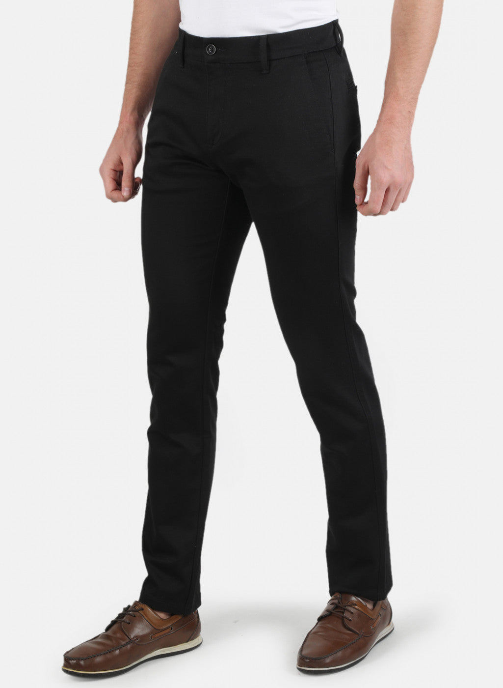 Men Black Regular Fit Trouser