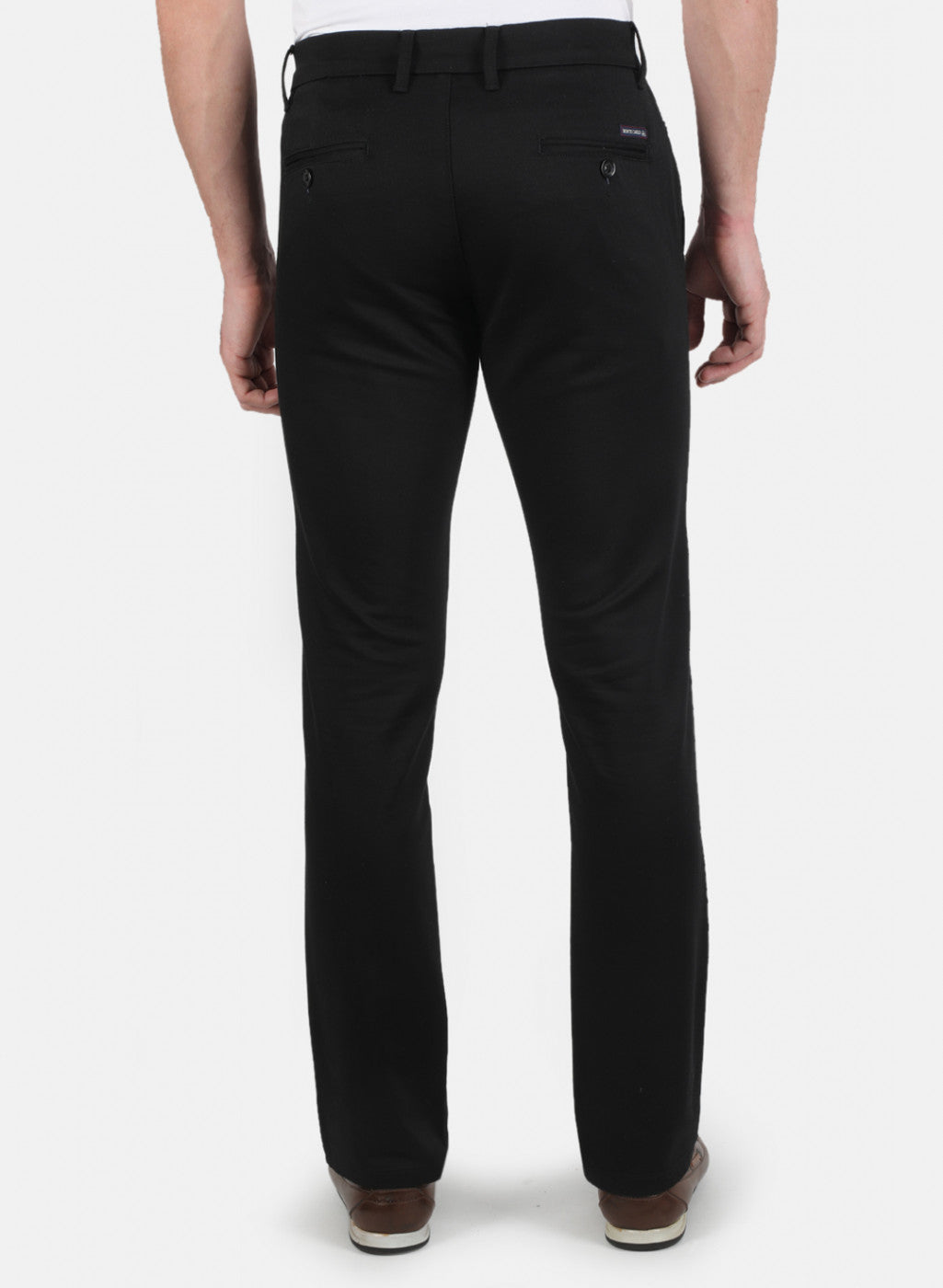 Men Black Regular Fit Trouser