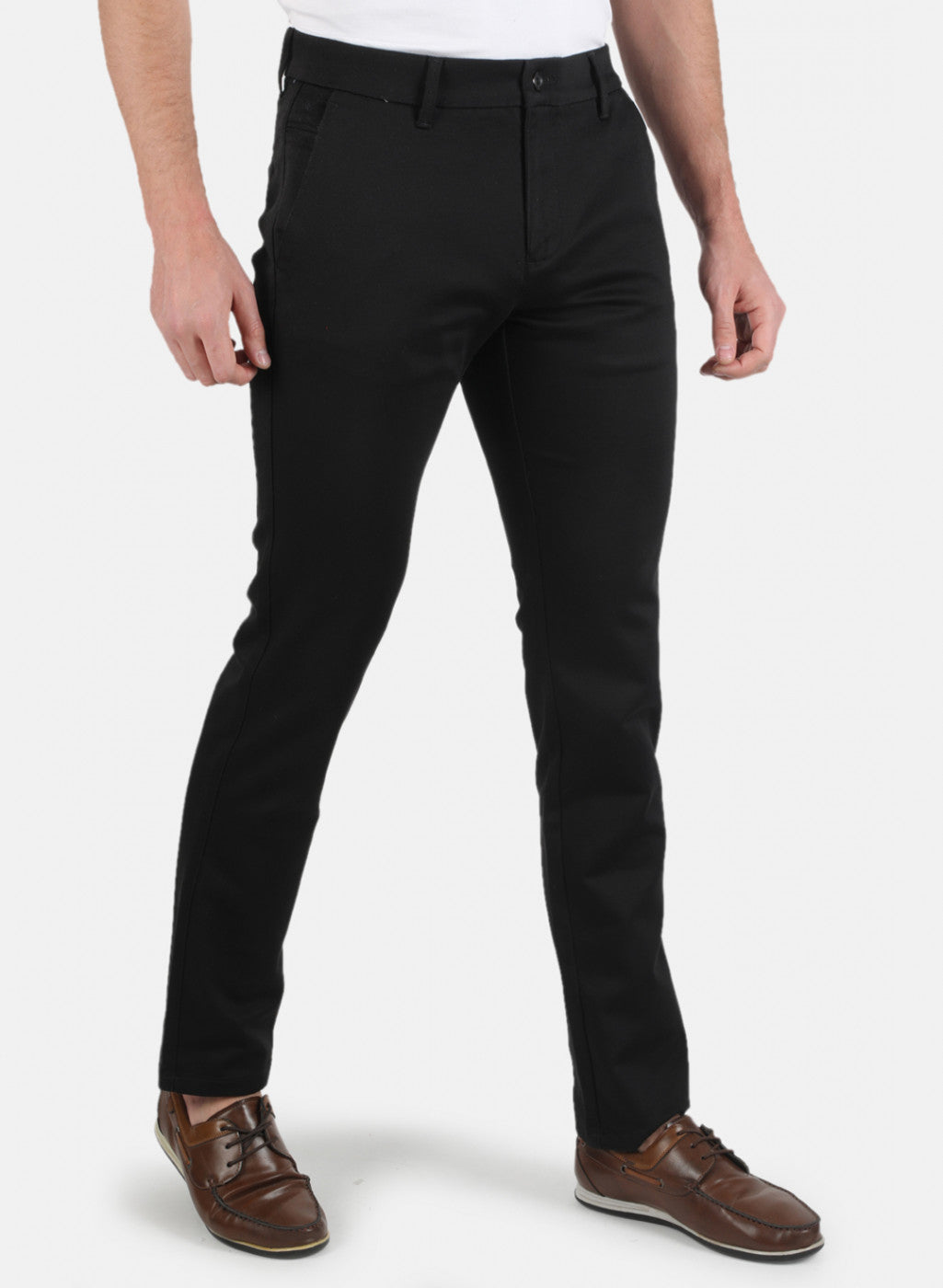 Men Black Regular Fit Trouser