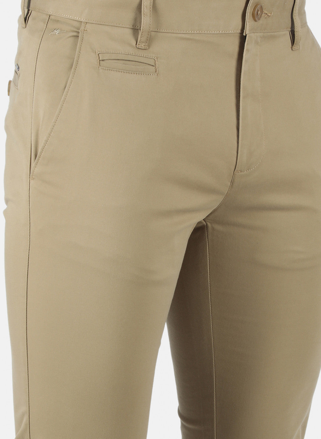 Men Khaki Smart Fit Trouser