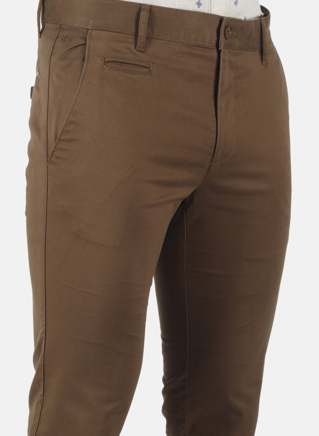 Men Brown Smart Fit Trouser