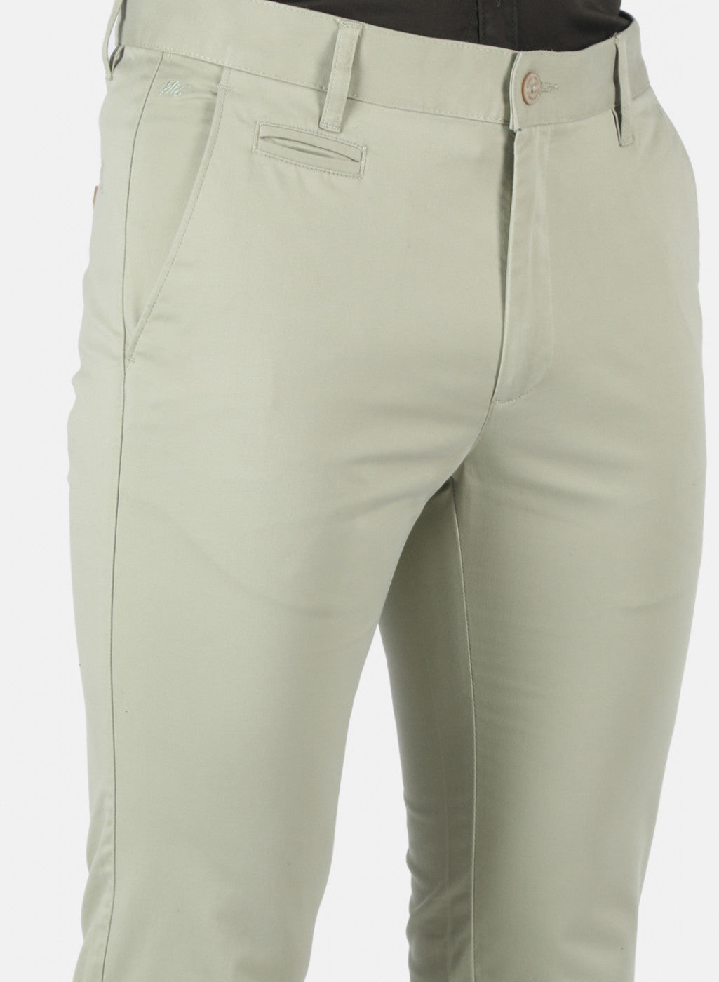 Men Green Smart Fit Trouser