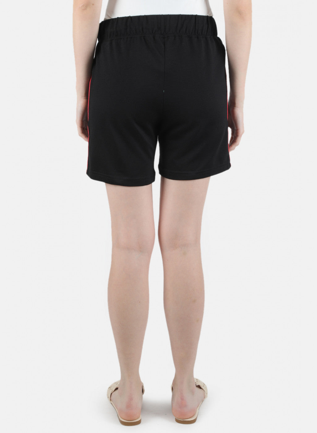 Women Black Plain Short