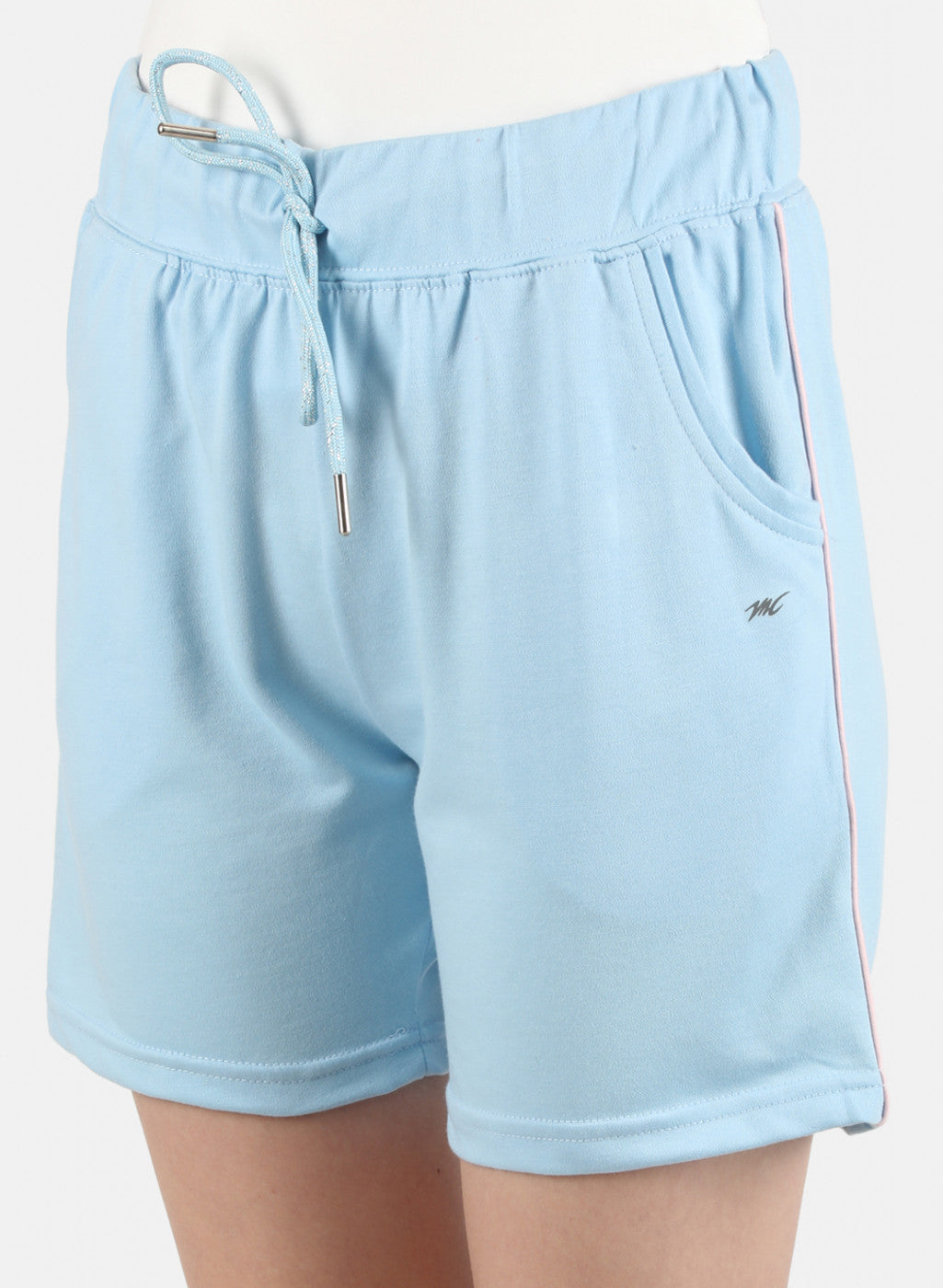 Women Blue Plain Short