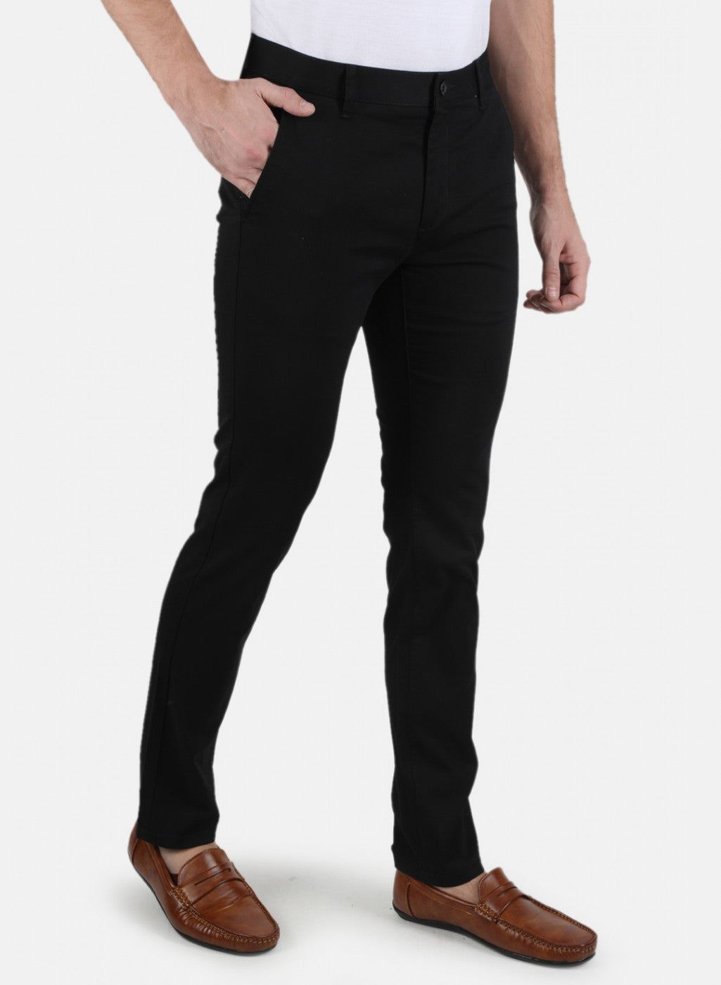 Men Black Smart Fit Trouser