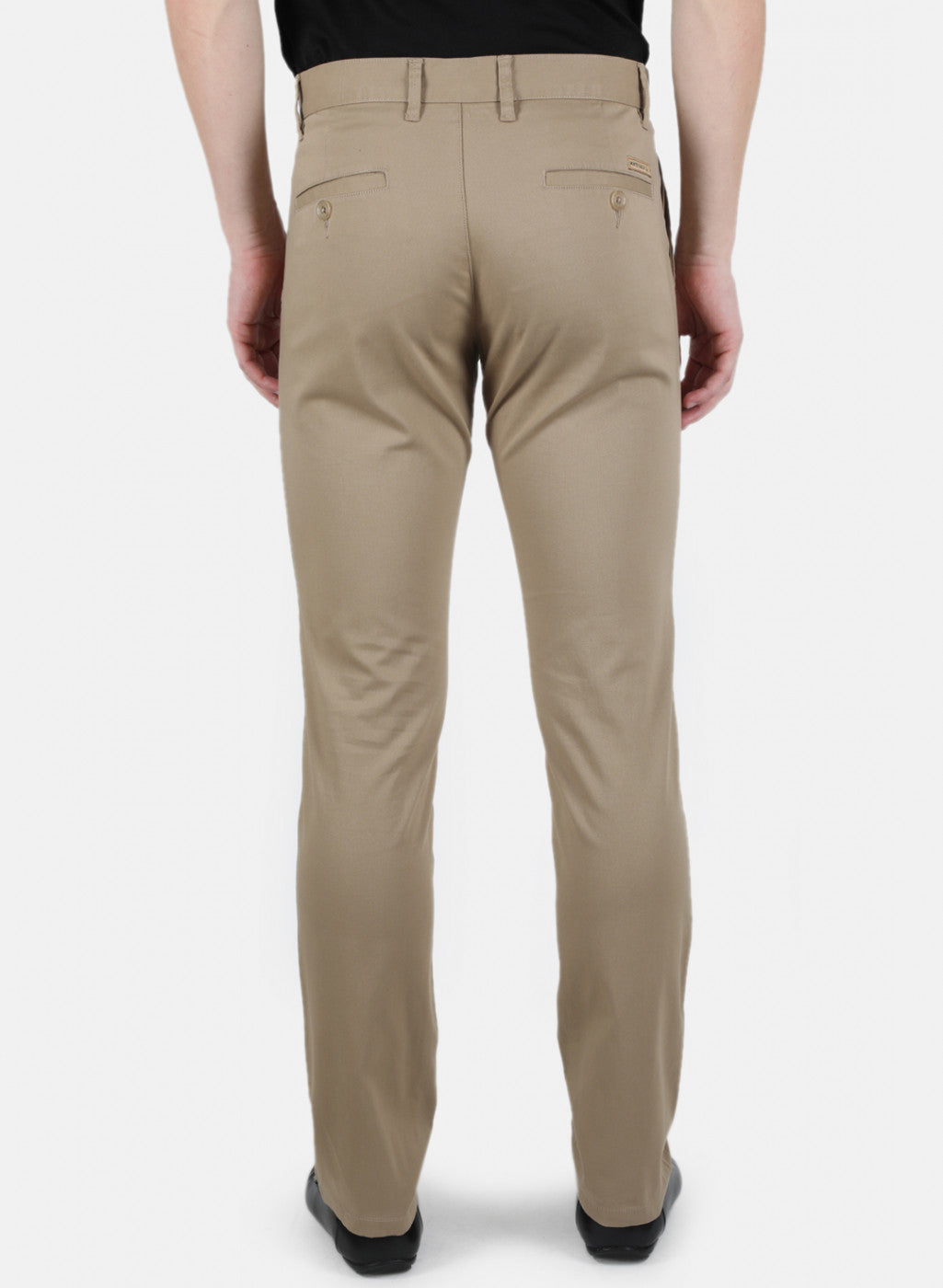 Men Beige Smart Fit Trouser