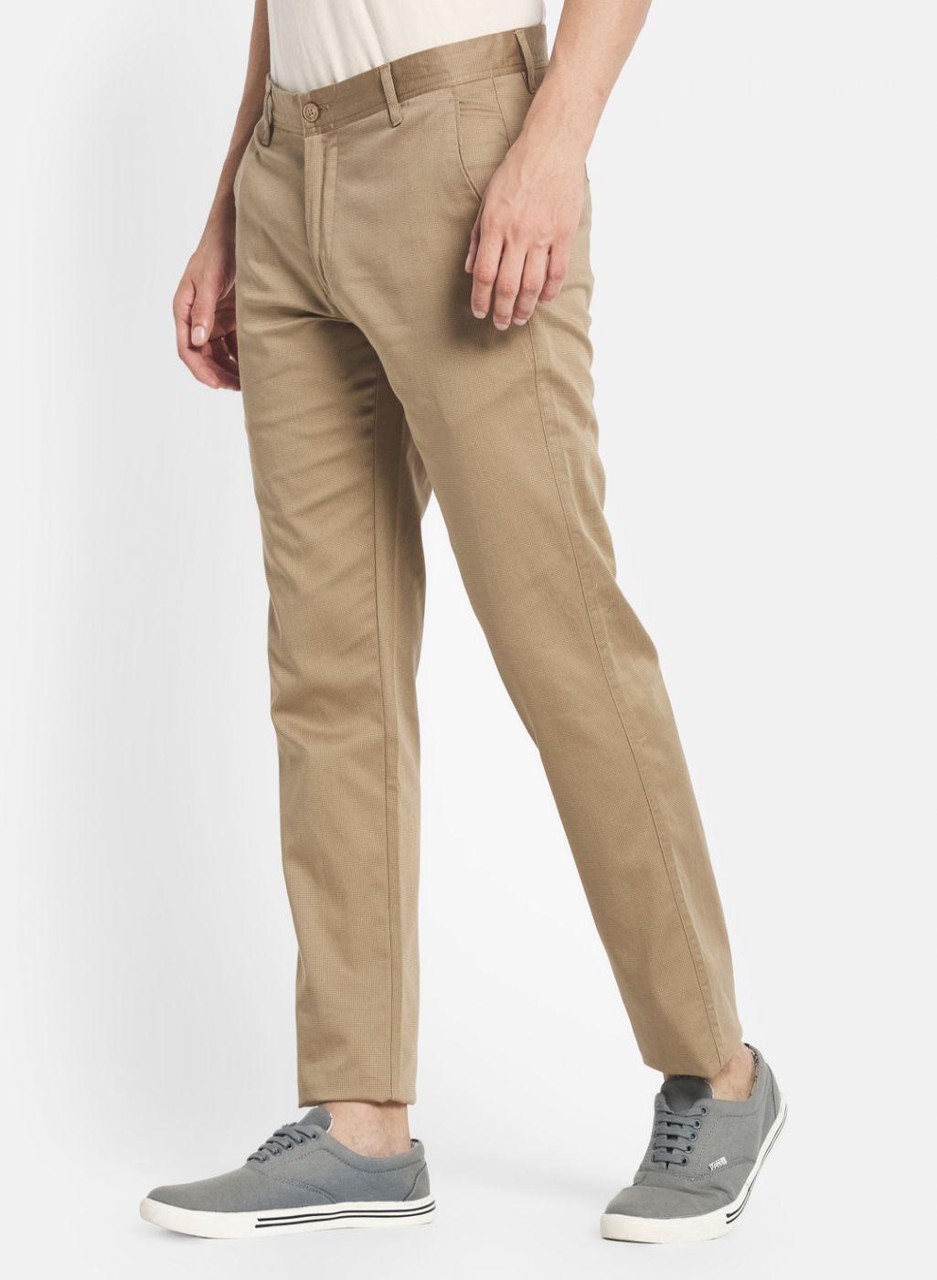 Monte Carlo Olive Cotton Regular Fit Trousers