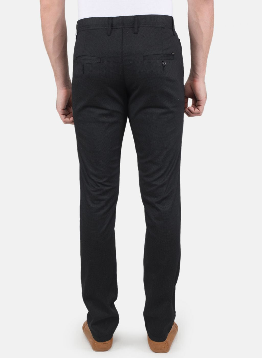 Men Black Smart Fit Trouser